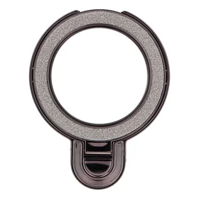 Telefonų stovas CIRCLE GLITTER - klijuojamas - juodas