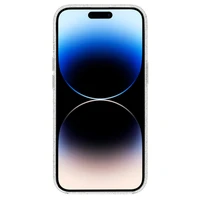 TEL PROTECT MagSilicone Skaidrus Dėklas Iphone 15 Pro Max su blizgučiais