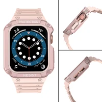 Apsauginė apyrankė Apple Watch 42/44/45mm šarvuotas dėklas - rožinė