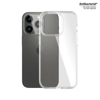 PanzerGlass HardCase antibakterinis karinio standarto sertifikuotas dėklas iPhone 14 Pro telefonui – skaidrus