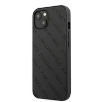 Karl Lagerfeld KLHCP13SPTLK iPhone 13 mini 5,4 "juodas kietas dėklas Perforuotas Allover
