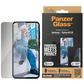 PanzerGlass itin platus privatumo apsauginis stiklas su pozicionieriumi Samsung Galaxy A55 5G