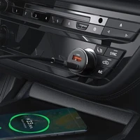 Automobilinis įkroviklis Acefast B12 60W USB-C/USB-A juodas