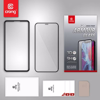 Crong Anti-Bacterial 3D Armor Glass – 9H grūdintas stiklas the entire iPhone 12 Pro Max screen + installation frame
