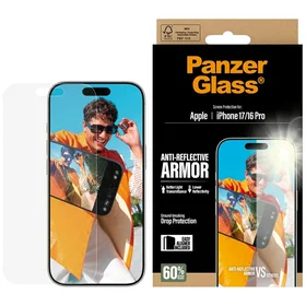 PanzerGlass Armor anti-refleksinis EasyAligner grūdintas stiklas iPhone 17 / 16 Pro
