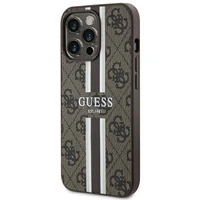 Guess GUHMP13LP4RPSW iPhone 13 Pro / 13 6.1" rudas/rudas kietas dėklas 4G Printed Stripes MagSafe