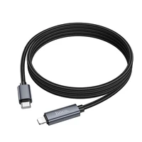 Kabelis USB C į Lightning Hoco PD 27W su ekranu 1 m X112 juodas