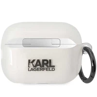 Karl Lagerfeld KLAP2HNIKTCT AirPods Pro 2 dėklas permatomas Ikonik Karl Lagerfeld