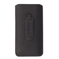 WONDER Deko Pouch Case (Size L) for Iphone 13 Mini/12 Mini/SE 2020/2022/7/8 chocolate