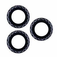 Akinių su lęšiais rinkinys iPhone 12 6,1" juodas rombas (2 vnt.)