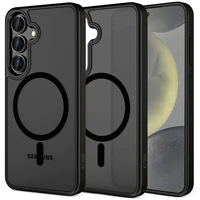 Tech-Protect MagMat Magnetinis dėklas telefonui Samsung Galaxy S25 - Juodas