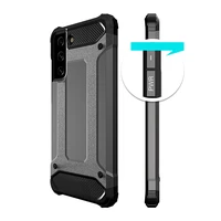 Hybrid Armor dėklas telefonui Samsung Galaxy S23 Ultra šarvuotas hibridinis dėklas mėlynas