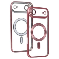 Metallic Magsafe dėklas iPhone 17 Air rožinis