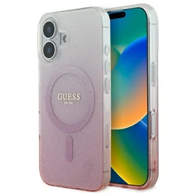 Guess IML Glitter Gradient MagSafe iPhone 16 dėklas - pink