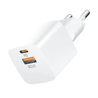 Wozinsky CMWCW 20W USB-C / USB-A sieninis įkroviklis - baltas