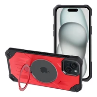 ARMOR MAG COVER magnetinis dėklas telefonui, suderinamas su MagSafe, skirtas IPHONE 15 Plus, raudonas