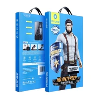 5D Mr. Monkey Apsauginis stiklas - Apple iPhone 14 Pro juodas (Strong Privacy)