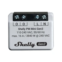 Shelly PM Mini Gen3 2 valdiklių rinkinys, WiFi/Bluetooth