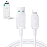 Joyroom Multi-Color Series A14 Lightning / USB-A 2.4A 1.2 m kabelis - baltas