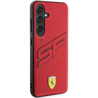 Ferrari Big SF Perforated dėklas telefonui Samsung Galaxy S24 - raudonas