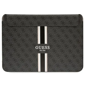 Guess 4G Printed Stripes dėklas 16" nešiojamam kompiuteriui - juodas