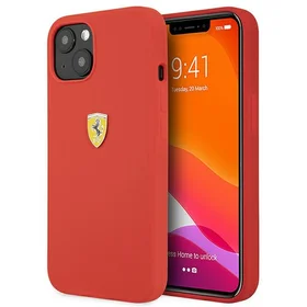 Ferrari FESSIHCP13SRE iPhone 13 mini 5.4" kietas silikoninis dėklas raudonas/raudonas