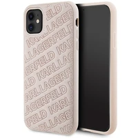 Karl Lagerfeld Quilted K Pattern dėklas telefonui iPhone 11 / Xr - rožinis