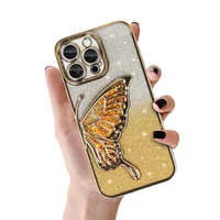 Tel Protect Butterfly vandens dėklas telefonui Iphone 14 Pro auksinis