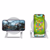 "Devia" "Bluetooth" garsiakalbis IM-3 su 15 W belaidžiu įkrovikliu ir šviesiai balta spalva