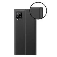 Sleep Case knygos tipo dėklas su išmaniu langeliu Samsung Galaxy A22 4G rožinis
