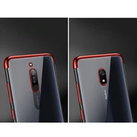 Xiaomi Redmi 8A - juodas Gel TPU dėklas su elektroplatingo rėmu
