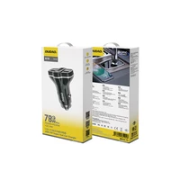 Dudao R78 78W automobilinis įkroviklis USB-C PD / 2xUSB-A QC - juodas