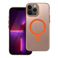 Dėklas SIMPLY, suderinamas su MagSafe, skirtas iPhone 13 Pro Max, titano smėlio spalvos