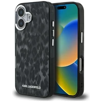 Karl Lagerfeld IML Leopard Pattern MagSafe deklas iPhone 16 - juodas