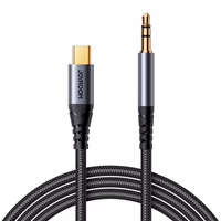 Audio adapteris Joyroom (SY-A07) iš "USB-C" į 3,5mm 1.2m juodas