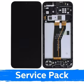 LCD ekranas suderinamas su Samsung M146 M14 5G Juodas su rėmeliu (Service Pack)