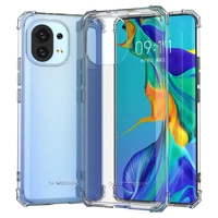 Wozinsky Anti Shock patvarus dėklas su karinės klasės apsauga Xiaomi Mi 11, skaidrus