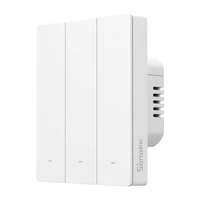 SONOFF M5-3C-80W WiFi Matter išmanusis sieninis jungiklis (3 kanalai, rėmeliui)