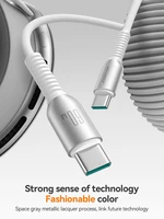 USB kabelis Joyroom S-A51 USB-C to USB-C 60W 1.2m pilkas