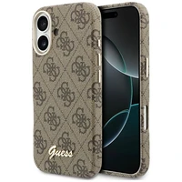 GUESS case for IPHONE 17 compatible with MagSafe GUHMP17S5P4FWMSW (PU FW 4G Script) brown