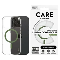 CARE by PanzerGlass Flagmano dėklas telefonui iPhone 16 Pro 6.3" žalias/žalias Magnetinis 1370