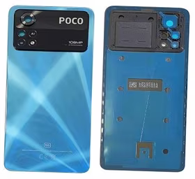 Galinis dangtelis Xiaomi Poco X4 Pro 5G Laser Blue originalus (service pack)