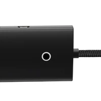 Baseus Lite Series HUB 4 prievadų (USB-A į 4xUSB-A 3.0) 0.25m juodas (WKQX030001)