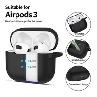 Tech-Protect Silikoninis dėklas Apple AirPods 3 - juodas