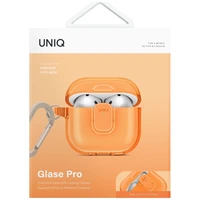 Uniq Glase Pro dėklas AirPods 4 - oranžinis