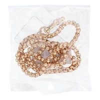 CHAIN #82 telefono dirželis, pakabukas / virvelės ilgis 80 cm (40 cm kilpoje) / ant kaklo – auksinis