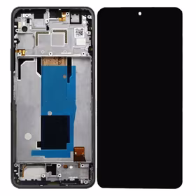 Ekranas skirtas Xiaomi Redmi Note 11 Pro+ 5G (11 Pro Plus 5G) su rėmeliu / Mysterious Black / HQ