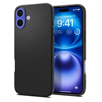 Spigen Liquid Air dėklas telefonui iPhone 16 - juodas
