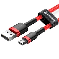 Baseus Cafule Micro USB kabelis 2.4A 1m (raudonas)