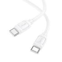 Kabelis USB C į USB C Hoco PD 5A 240W 1 m X115 baltas
